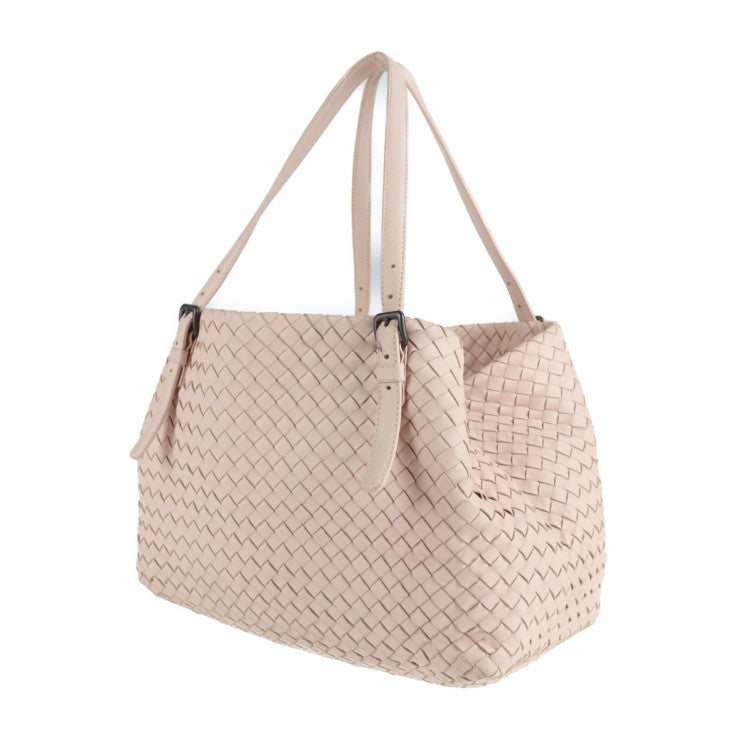 BOTTEGAVENETA ボッテガヴェネタ ナッパ ミディアム チェスタバッグ イントレチャート トートバッグ 337260 レザー ピンク