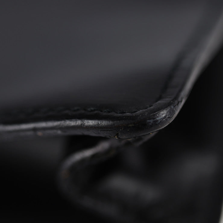 CARTIER カルティエ トラディション マストライン ビジネスバッグ レザー ブラック シルバー金具 ブリーフケース 書類鞄