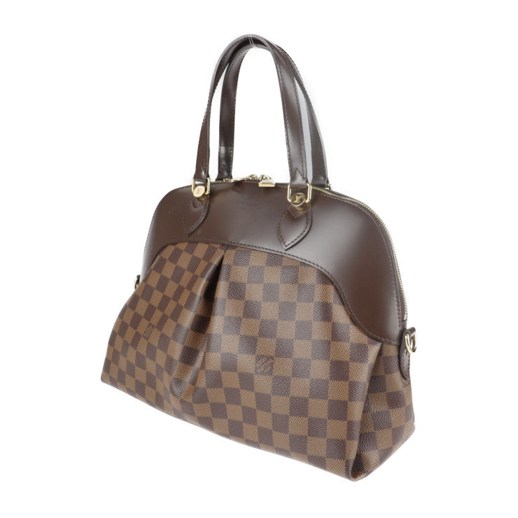 美品 LOUIS VUITTON ルイ ヴィトン サルヴィ ダミエキャンバス ハンドバッグ N41399 PVC レザー エベヌ ブラウン ビトン