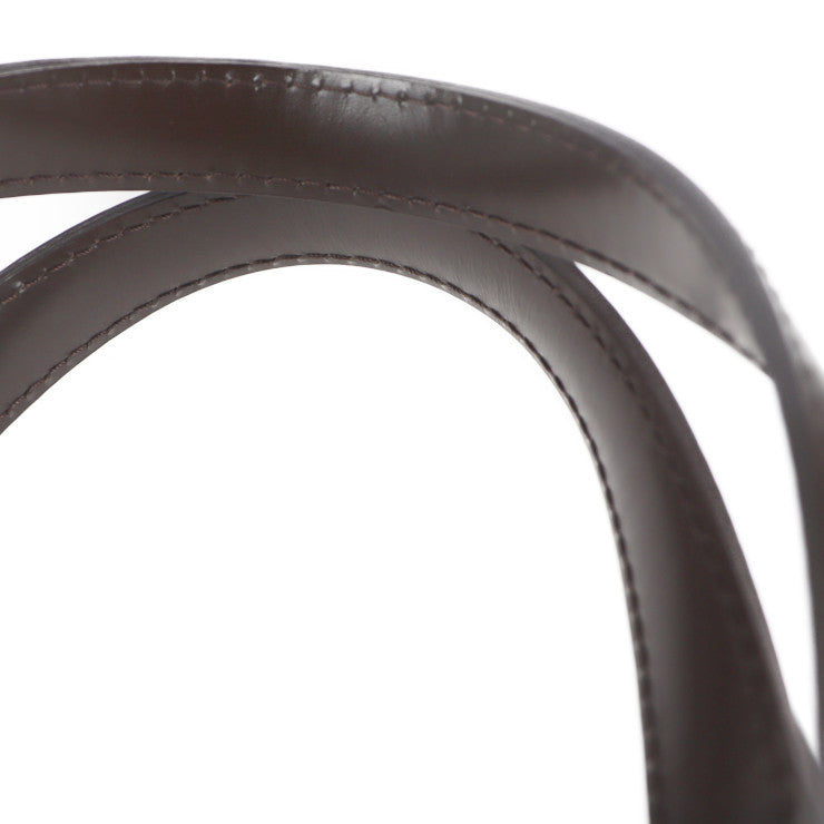 美品 LOUIS VUITTON ルイ ヴィトン サルヴィ ダミエキャンバス ハンドバッグ N41399 PVC レザー エベヌ ブラウン ビトン