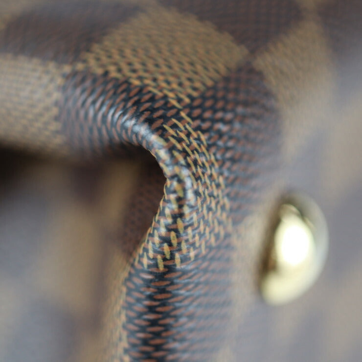 美品 LOUIS VUITTON ルイ ヴィトン サルヴィ ダミエキャンバス ハンドバッグ N41399 PVC レザー エベヌ ブラウン ビトン