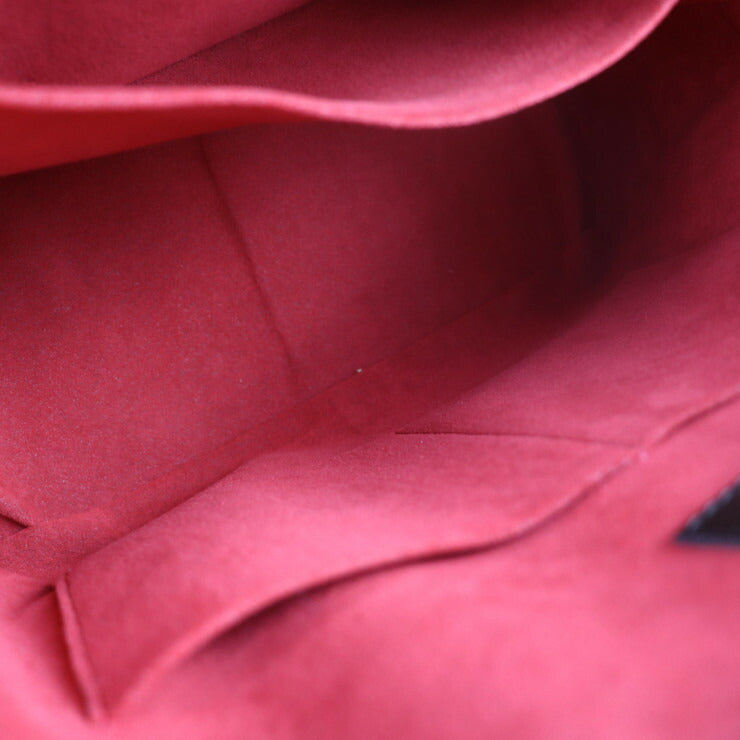 美品 LOUIS VUITTON ルイ ヴィトン サルヴィ ダミエキャンバス ハンドバッグ N41399 PVC レザー エベヌ ブラウン ビトン