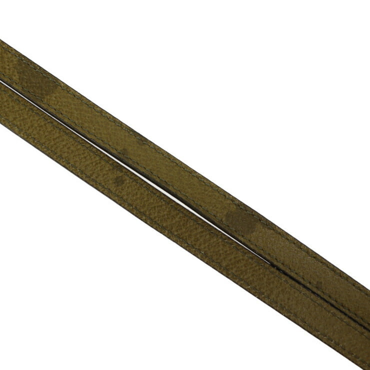 超美品 BVLGARI ブルガリ Yoyo ヨーヨー B-ZERO1 ビーゼロワン ショルダーバッグ - レザー カーキグリーン系 ポシェット ラウンド ロゴ