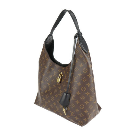 LOUIS VUITTON ルイ ヴィトン フラワー ホーボー モノグラム ショルダーバッグ M43545 PVC レザー ブラウン セミショルダー ワンショルダーバッグ トートバッグ ビトン