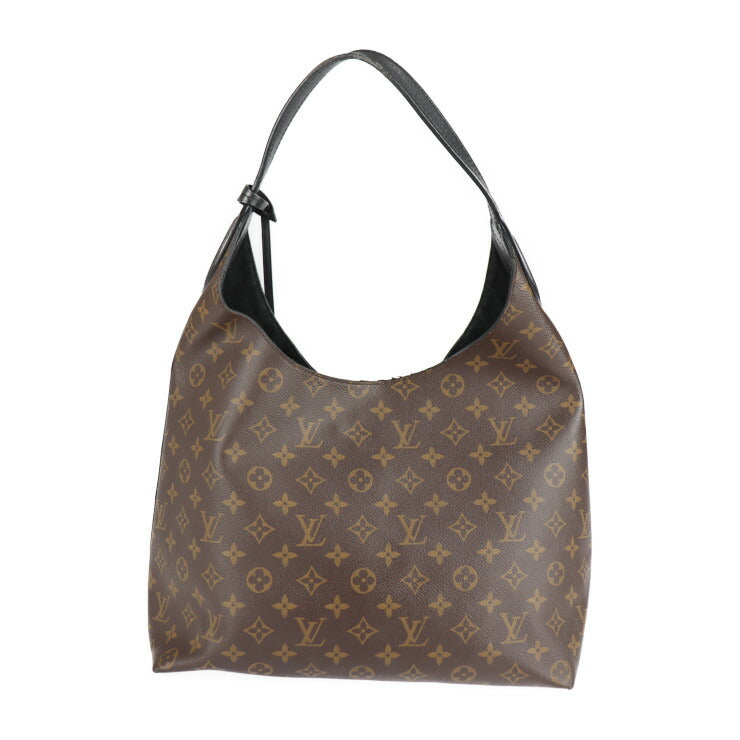 LOUIS VUITTON ルイ ヴィトン フラワー ホーボー モノグラム ショルダーバッグ M43545 PVC レザー ブラウン セミショルダー ワンショルダーバッグ トートバッグ ビトン