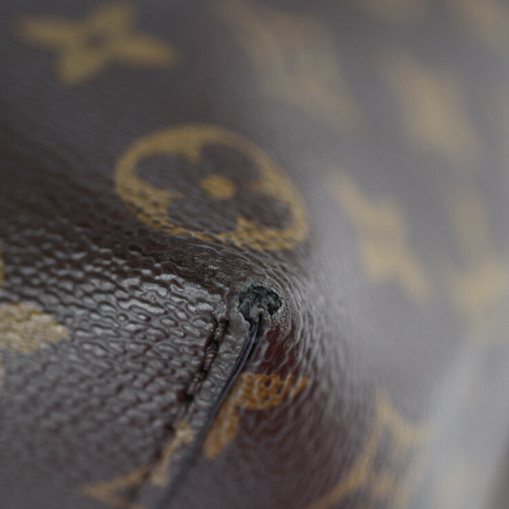 LOUIS VUITTON ルイ ヴィトン フラワー ホーボー モノグラム ショルダーバッグ M43545 PVC レザー ブラウン セミショルダー ワンショルダーバッグ トートバッグ ビトン