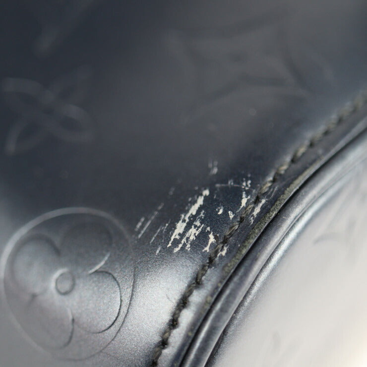 LOUIS VUITTON ルイ ヴィトン サッター モノグラムマット ショルダーバッグ M55165 レザー ブルーグレー ハンドバッグ ショッピングバッグ トートバッグ ビトン
