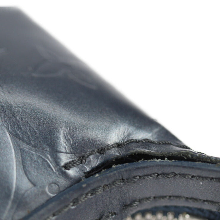 LOUIS VUITTON ルイ ヴィトン サッター モノグラムマット ショルダーバッグ M55165 レザー ブルーグレー ハンドバッグ ショッピングバッグ トートバッグ ビトン