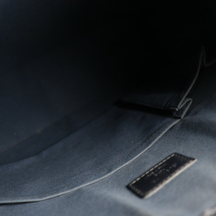 LOUIS VUITTON ルイ ヴィトン サッター モノグラムマット ショルダーバッグ M55165 レザー ブルーグレー ハンドバッグ ショッピングバッグ トートバッグ ビトン