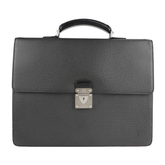 LOUIS VUITTON ルイ ヴィトン ロブスト１ タイガ ビジネスバッグ M31052 レザー アルドワーズ ブラック系 シルバー金具 ブリーフケース ビトン