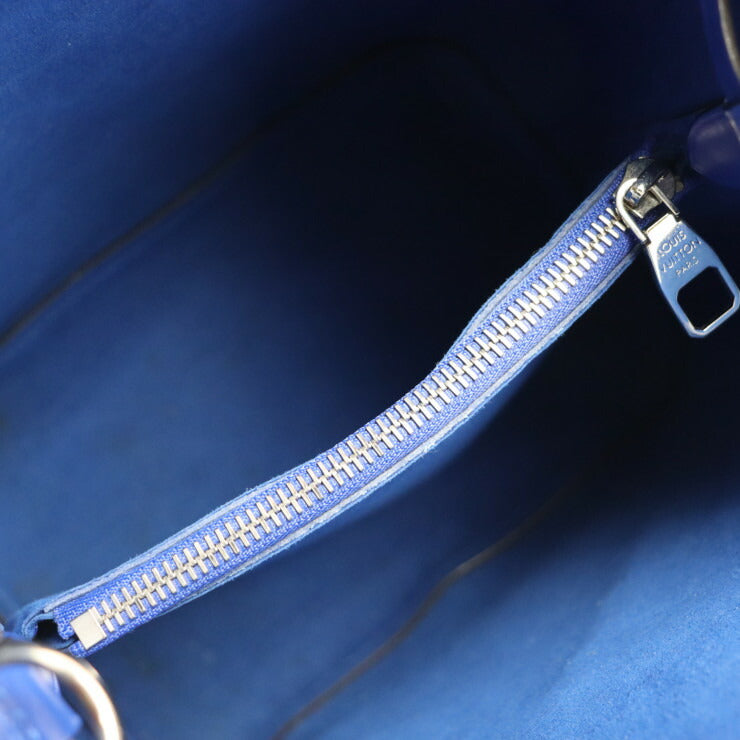 美品 LOUIS VUITTON ルイ ヴィトン ネオノエ エピ ハンドバッグ M54365 レザー コクリコ レッド系 ブルー シルバー金具 2WAY ショルダー バイカラー ビトン 赤系