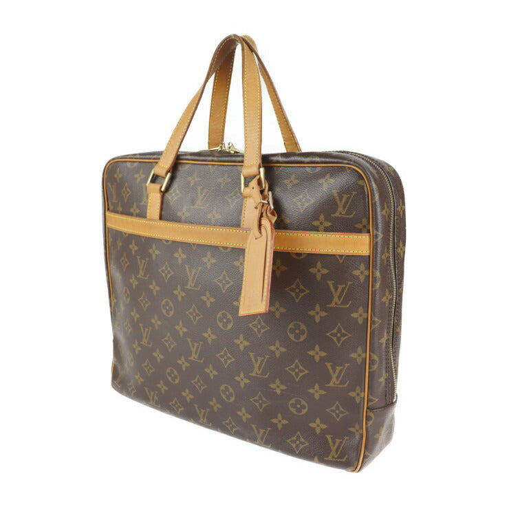 美品 LOUIS VUITTON ルイ ヴィトン ポルトドキュマン ペガス モノグラム ビジネスバッグ M53343 PVC レザー ブラウン ブリーフケース 書類カバン 書類鞄 ビトン