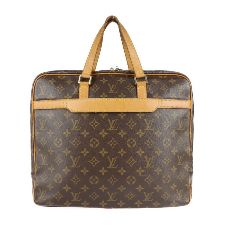 美品 LOUIS VUITTON ルイ ヴィトン ポルトドキュマン ペガス モノグラム ビジネスバッグ M53343 PVC レザー ブラウン ブリーフケース 書類カバン 書類鞄 ビトン