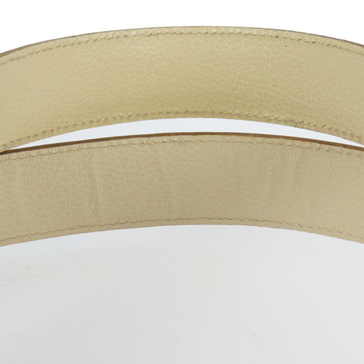 Salvatore Ferragamo サルヴァトーレ フェラガモ ガンチーニ ショルダーバッグ 21 4189 レザー ライトベージュ系 ゴールド金具 トートバッグ