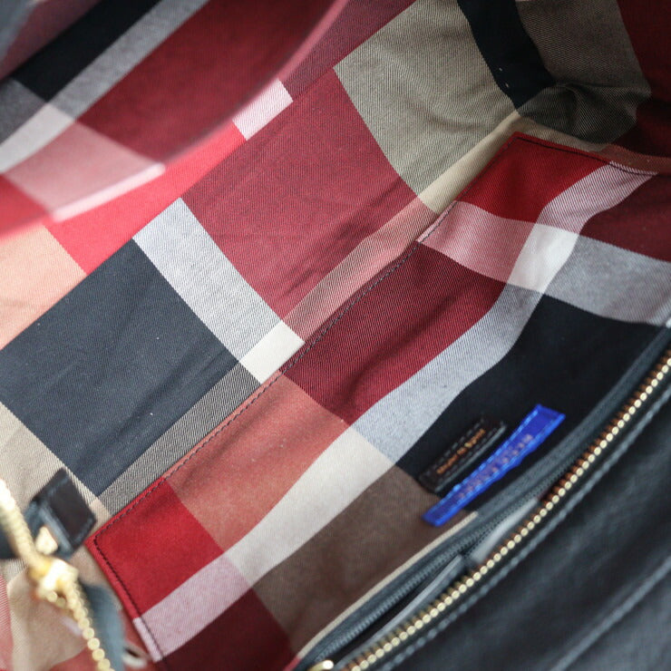 超美品 BLUE LABEL CRESTBRIDGE ブルーレーベルクレストブリッジ トートバッグ ハンドバッグ レザー ブラック ゴールド金具 2WAY ショルダーバッグ