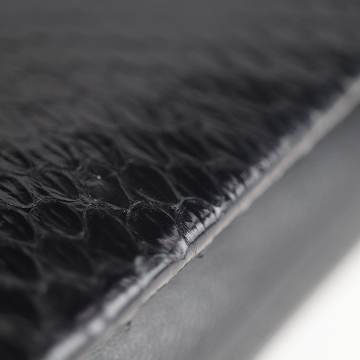 超美品 JIMMY CHOO ジミーチュウ ALARA クラッチバッグ パイソン カーフレザー ブラック ゴールド金具 リストレット セカンドバッグ