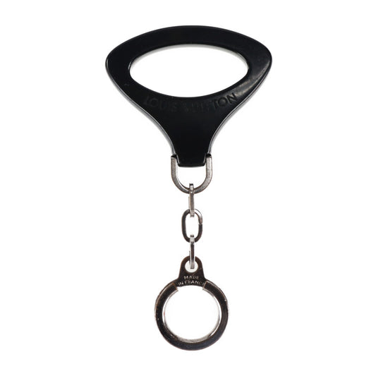 LOUIS VUITTON Louis Vuitton Porte Cle Epi Z Keychain M63832 Plastic Metal Black Silver Hardware Keyring Bag Charm Noctumble Motif