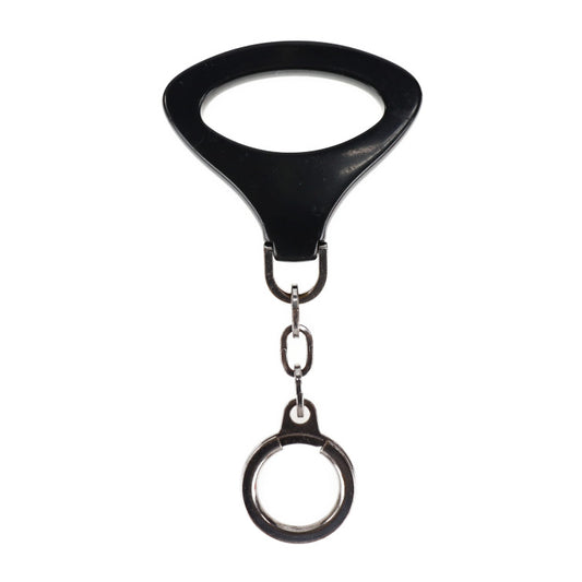 LOUIS VUITTON Louis Vuitton Porte Cle Epi Z Keychain M63832 Plastic Metal Black Silver Hardware Keyring Bag Charm Noctumble Motif