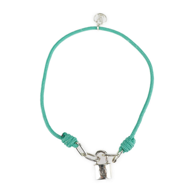 LOUIS VUITTON ルイ ヴィトン ブラスレ シルバー ロックイット ユニセフ ヴァージルアブロー ブレスレット - シルバー925 シルバー グリーン系 パドロック カデナ ビトン SV925