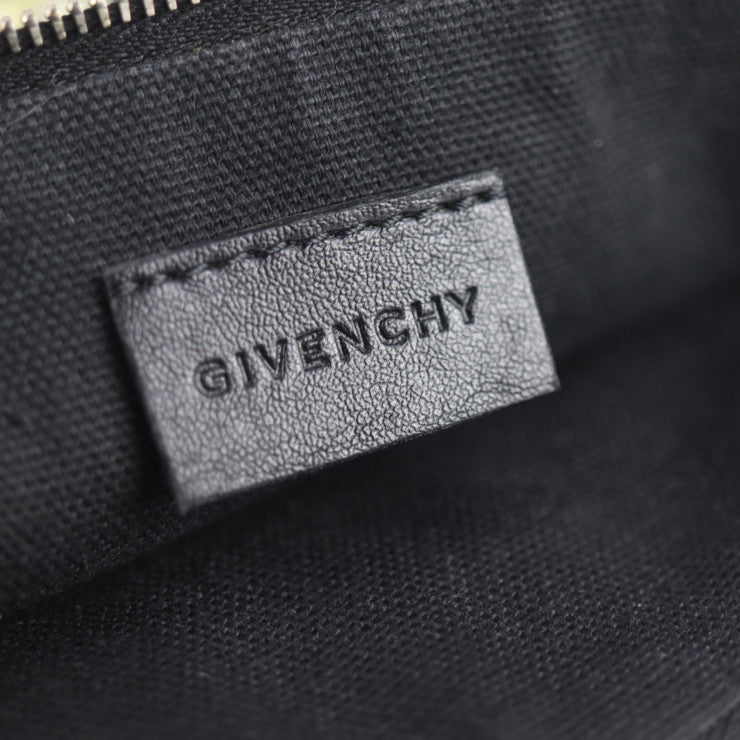 美品 GIVENCHY ジバンシィ ポーチ クラッチバッグ BC06346368 960 PVC ブラック マルチカラー セカンドバッグ フラワー 花柄プリント ジバンシー