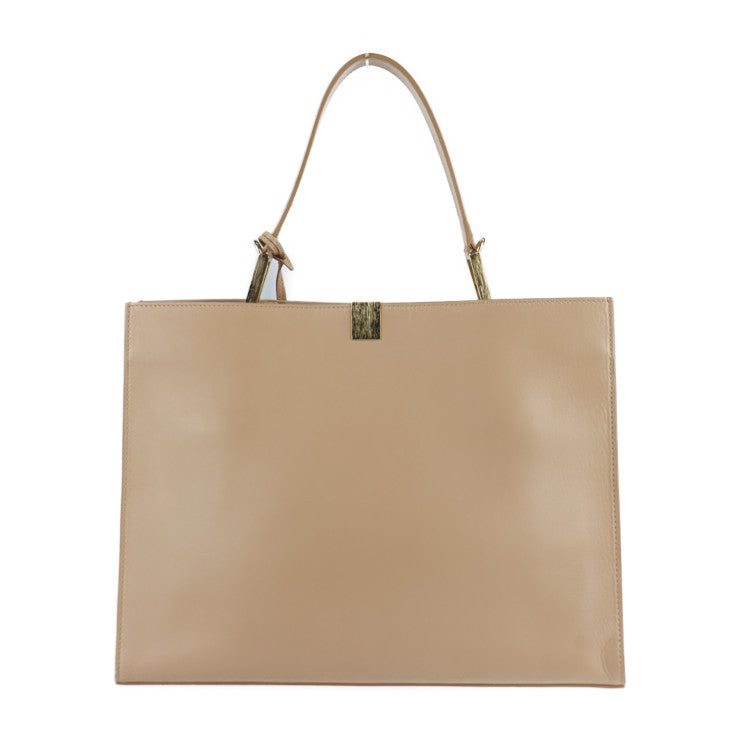 美品 BALENCIAGA バレンシアガ ル・ディス ハンドバッグ 391569 レザー ベージュ シルバー金具 2WAY ショルダーバッグ トートバッグ