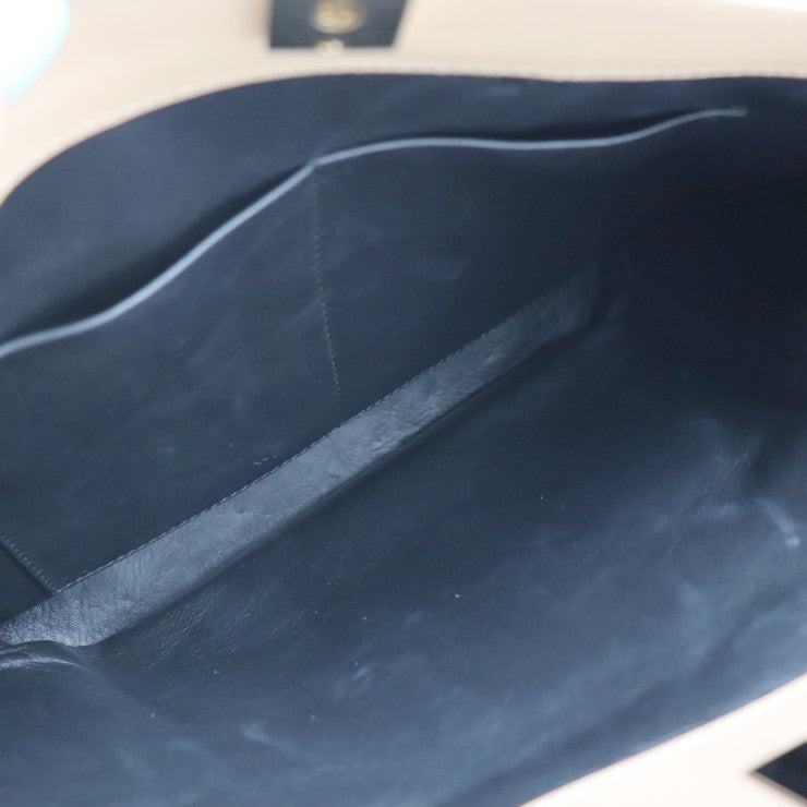 美品 BALENCIAGA バレンシアガ ル・ディス ハンドバッグ 391569 レザー ベージュ シルバー金具 2WAY ショルダーバッグ トートバッグ