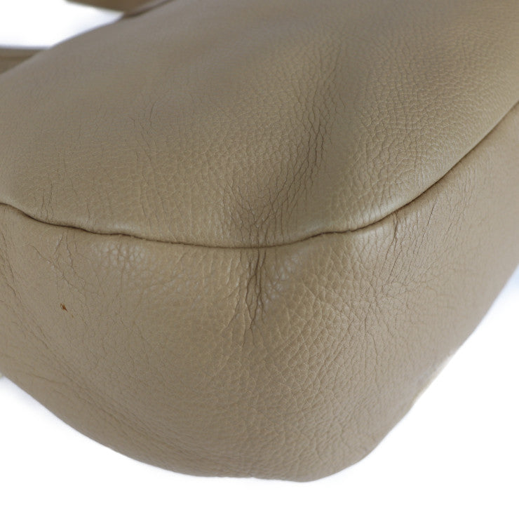 美品 JIMMY CHOO ジミーチュウ ワンショルダーバッグ ハンドバッグ レザー ベージュ系 ゴールド金具 トートバッグ