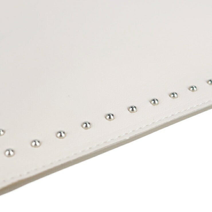 超美品 GIVENCHY ジバンシィ ANTIGONA POUCH L アンティゴナ ポーチL セカンドバッグ レザー ピンクベージュ系 シルバー金具 スタッズ クラッチバッグ