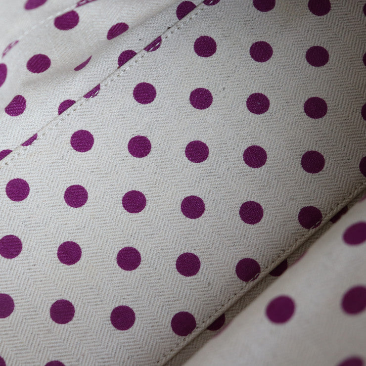 超美品 LOEWE ロエベ クルス ハンドバッグ - レザー パープル ピンク シルバー金具 ２way バイカラー