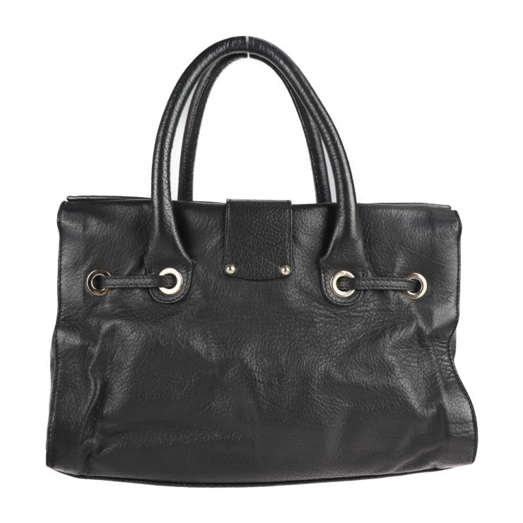 JIMMY CHOO ジミーチュウ ライリー ハンドバッグ レザー ブラック ゴールド金具 2WAY ショルダーバッグ