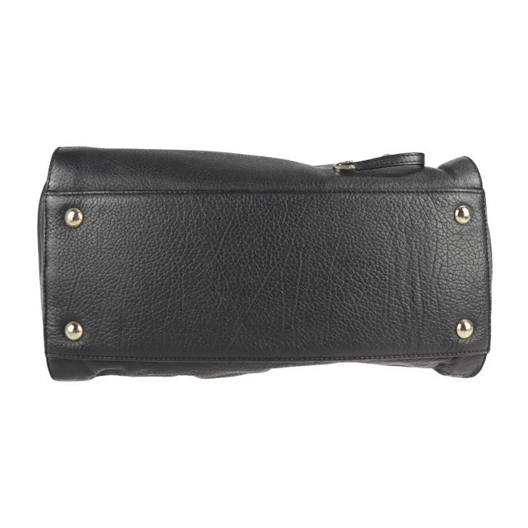 JIMMY CHOO ジミーチュウ ライリー ハンドバッグ レザー ブラック ゴールド金具 2WAY ショルダーバッグ