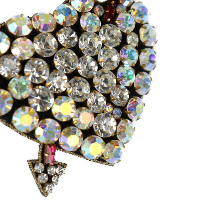 美品 GUCCI グッチ ピアスドハート ビジュー キャット シェリーライン ウェブグログラン ブレスレット 493011 ラインストーン レザー ゴム マルチカラー ゴムバンド ジュエリー 赤 緑 クリア ゴールド金具 ロゴ