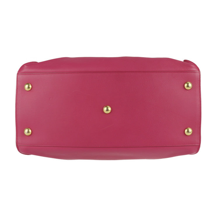 美品 SAINT LAURENT PARIS サンローランパリ カバス クラシック Yライン ハンドバッグ 311208 レザー ピンク ゴールド金具 ボストンバッグ トートバッグ ショッピングバッグ