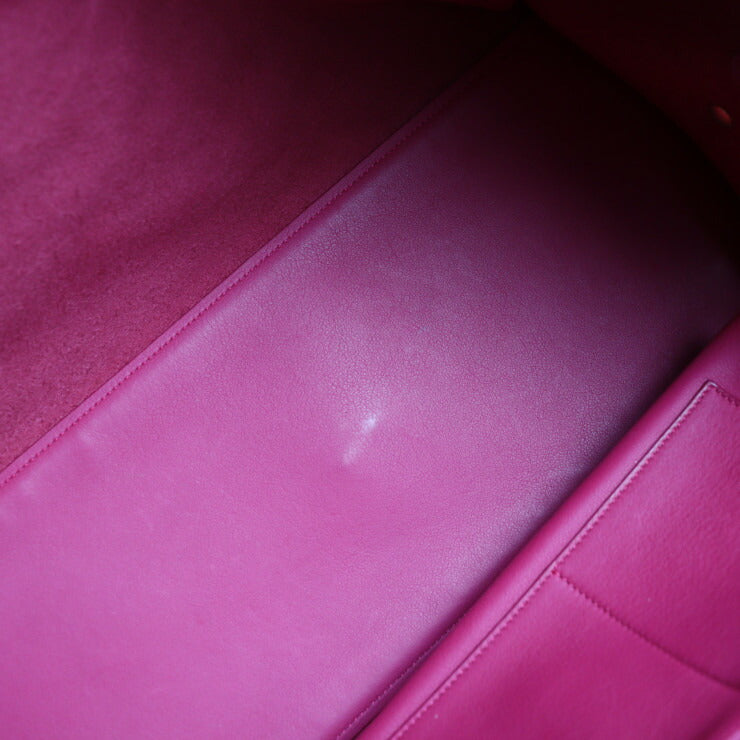 美品 SAINT LAURENT PARIS サンローランパリ カバス クラシック Yライン ハンドバッグ 311208 レザー ピンク ゴールド金具 ボストンバッグ トートバッグ ショッピングバッグ