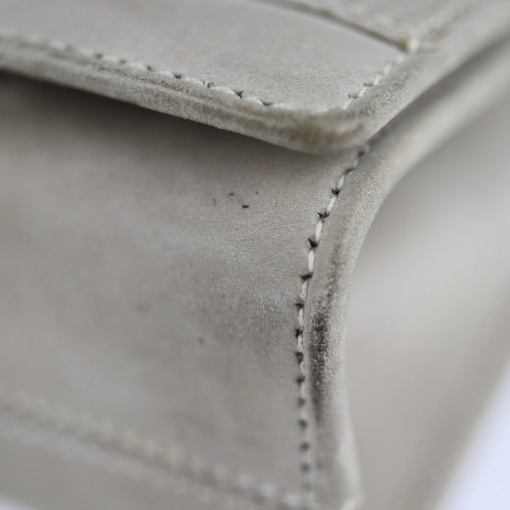 Salvatore Ferragamo サルヴァトーレ フェラガモ ガンチーニ ショルダーバッグ AQ214732 レザー ベージュ ゴールド金具 ポシェット 2Way チェーン