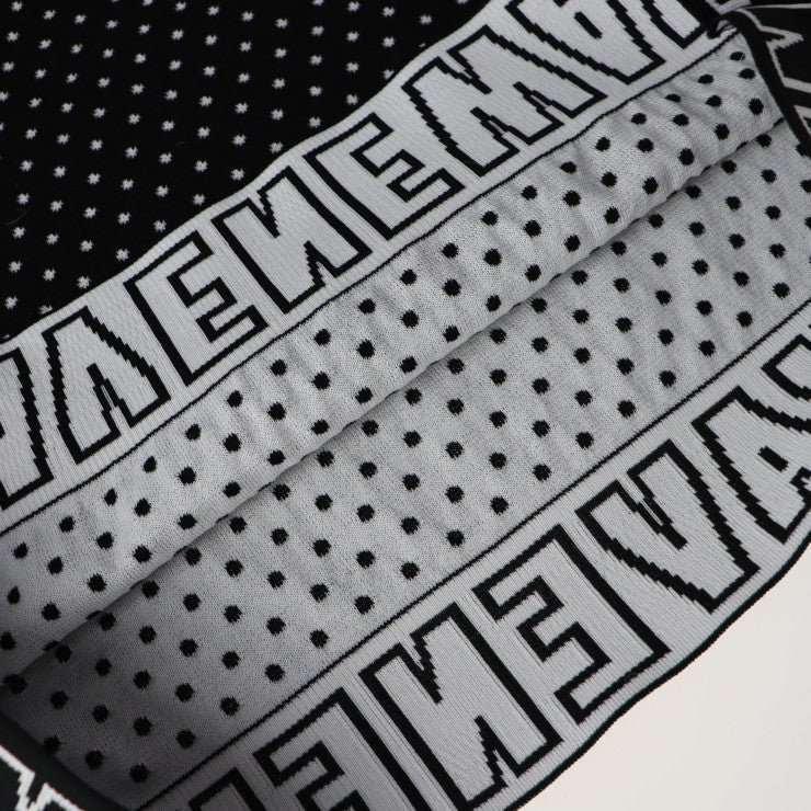 超美品 DIOR HOMME ディオールオム アパレル ニット 733M632ZT649 表記サイズ XS ウール66％ ポリエステル34％ ブラック 長袖 トップス ドット柄