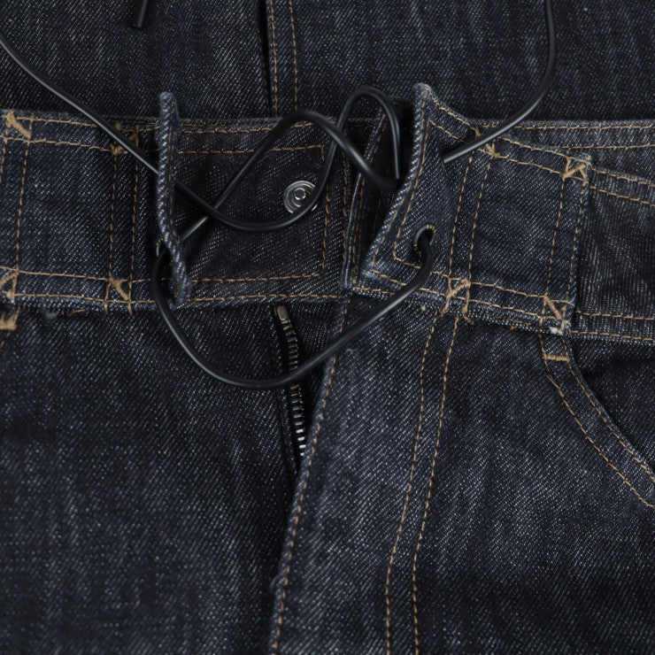 超美品 GUCCI グッチ スカート スカート 091768 ＃40 コットンデニム ブラック タイト ひざ丈スカート ジーンズ