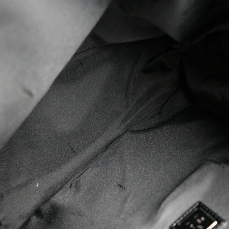 美品 FENDI フェンディ ズッキーノ ショルダーバッグ 7VA003 キャンバス レザー ダークブラウン ブラック メッセンジャーバッグ トートバッグ