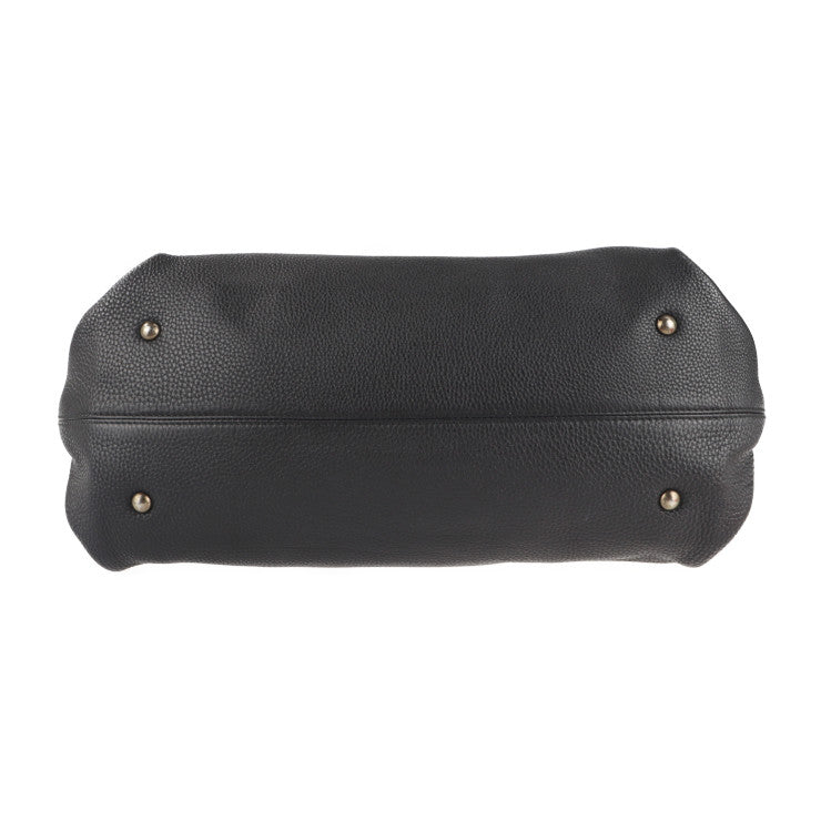 Salvatore Ferragamo サルヴァトーレ フェラガモ ガンチーニ トートバッグ AU21 B182 レザー ブラック ミニボストンバッグ