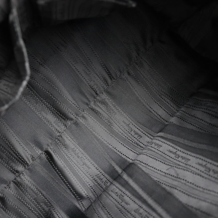 Salvatore Ferragamo サルヴァトーレ フェラガモ ガンチーニ トートバッグ AU21 B182 レザー ブラック ミニボストンバッグ