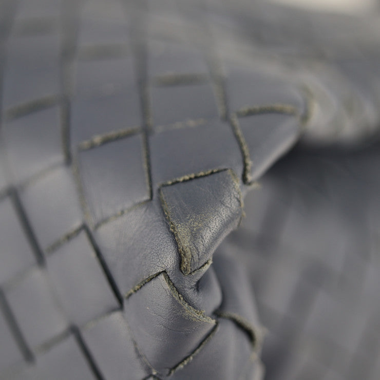 BOTTEGAVENETA ボッテガヴェネタ プリュッセ イントレチャート ハンドバッグ 283363 レザー ライトブルー ミニボストンバッグ