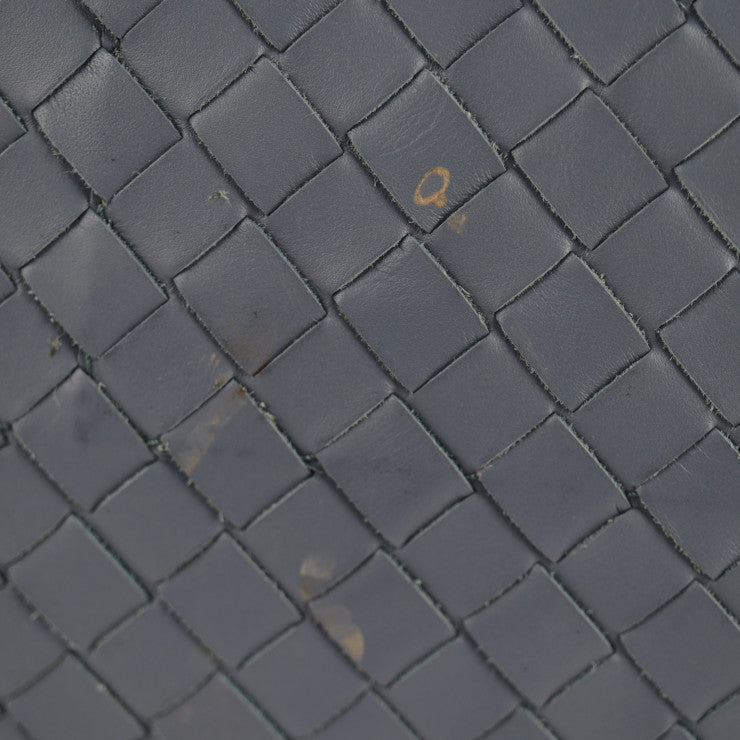 BOTTEGAVENETA ボッテガヴェネタ プリュッセ イントレチャート ハンドバッグ 283363 レザー ライトブルー ミニボストンバッグ