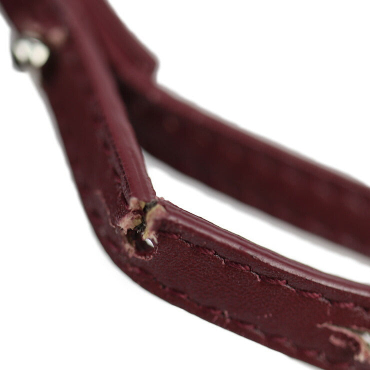 美品 BALENCIAGA バレンシアガ ネイビーポシェット ショルダーバッグ 390641 キャンバス レザー ベージュ ボルドー メッセンジャーバッグ ミニショルダーバッグ