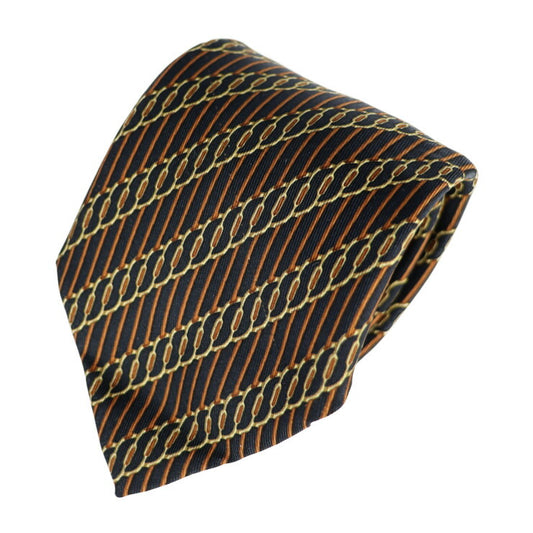 HERMES エルメス ネクタイ ネクタイ 7040 TA シルク ブラウン