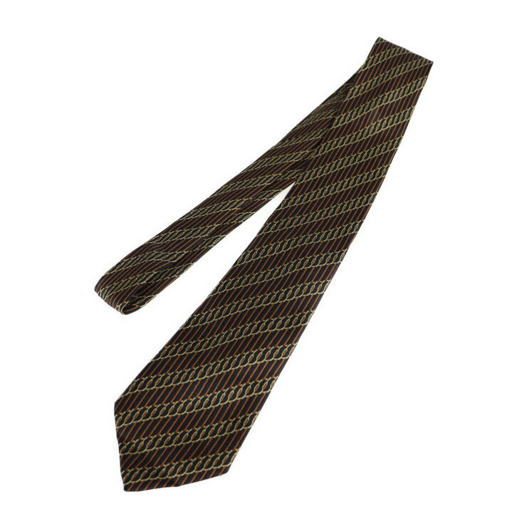 HERMES エルメス ネクタイ ネクタイ 7040 TA シルク ブラウン