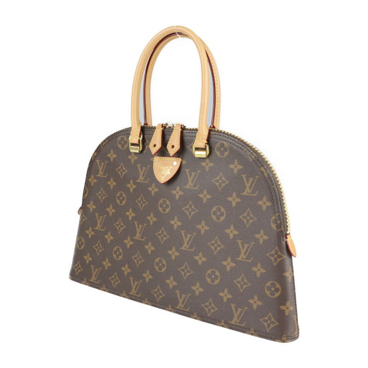 超美品 LOUIS VUITTON ルイ ヴィトン LVムーンアルマ モノグラム ハンドバッグ M44961 PVC レザー ブラウン ゴールド金具 2WAY ショルダー トート ビトン