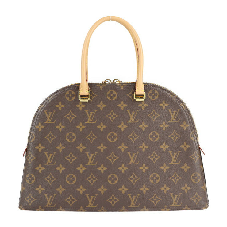超美品 LOUIS VUITTON ルイ ヴィトン LVムーンアルマ モノグラム ハンドバッグ M44961 PVC レザー ブラウン ゴールド金具 2WAY ショルダー トート ビトン