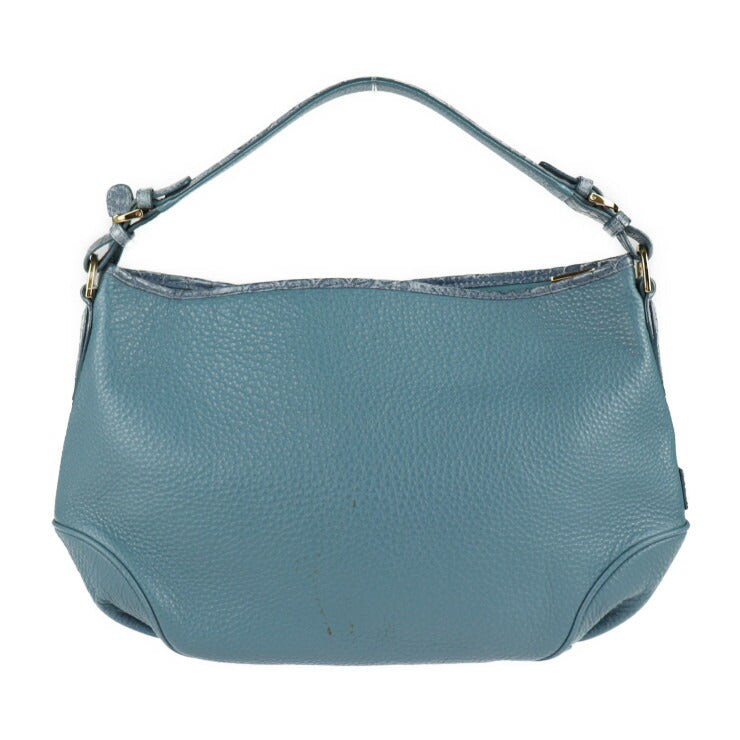 美品 LEATHER JEWELS レザージュエルズ バッグ ショルダーバッグ 71031A レザー クロコダイル ブルージーン ゴールド金具 2WAY ハンドバッグ