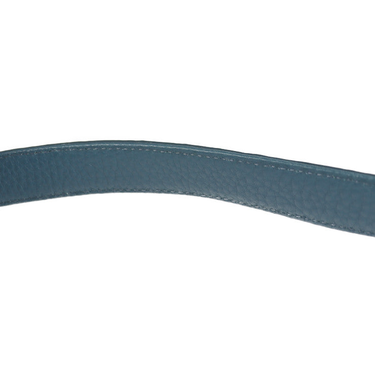 美品 LEATHER JEWELS レザージュエルズ バッグ ショルダーバッグ 71031A レザー クロコダイル ブルージーン ゴールド金具 2WAY ハンドバッグ