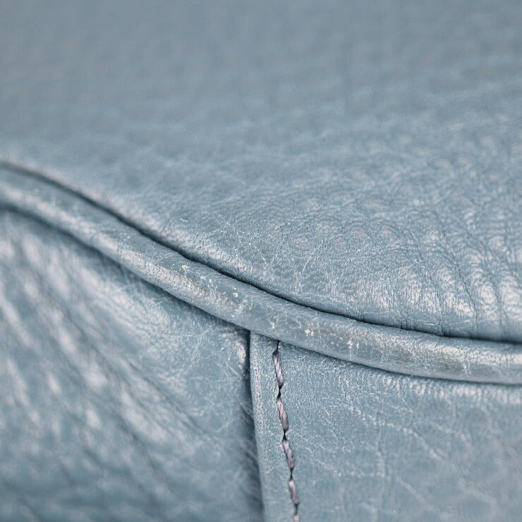 美品 LEATHER JEWELS レザージュエルズ バッグ ショルダーバッグ 71031A レザー クロコダイル ブルージーン ゴールド金具 2WAY ハンドバッグ